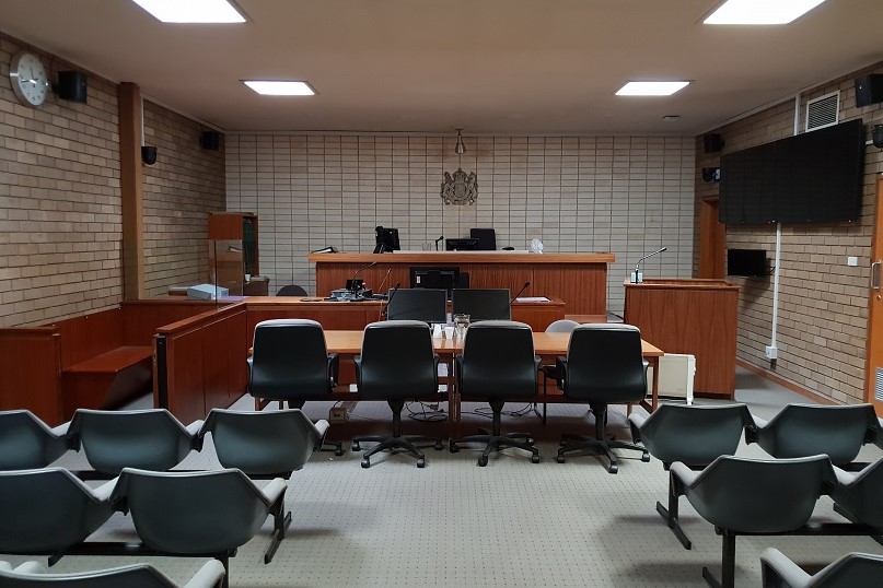 Courtroom inside Horsham Magistrates' Court