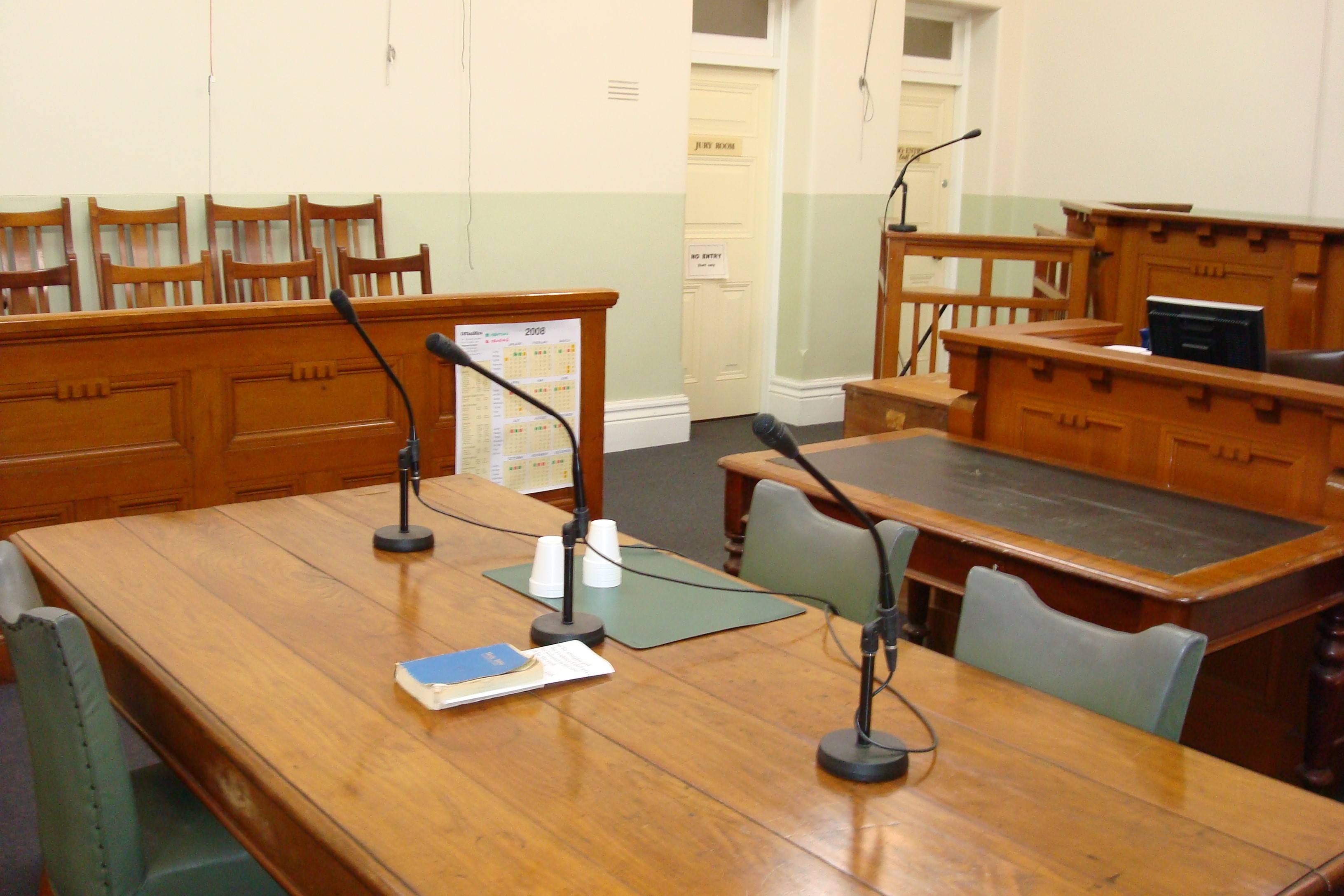 Courtroom inside Kerang Magistrates' Court