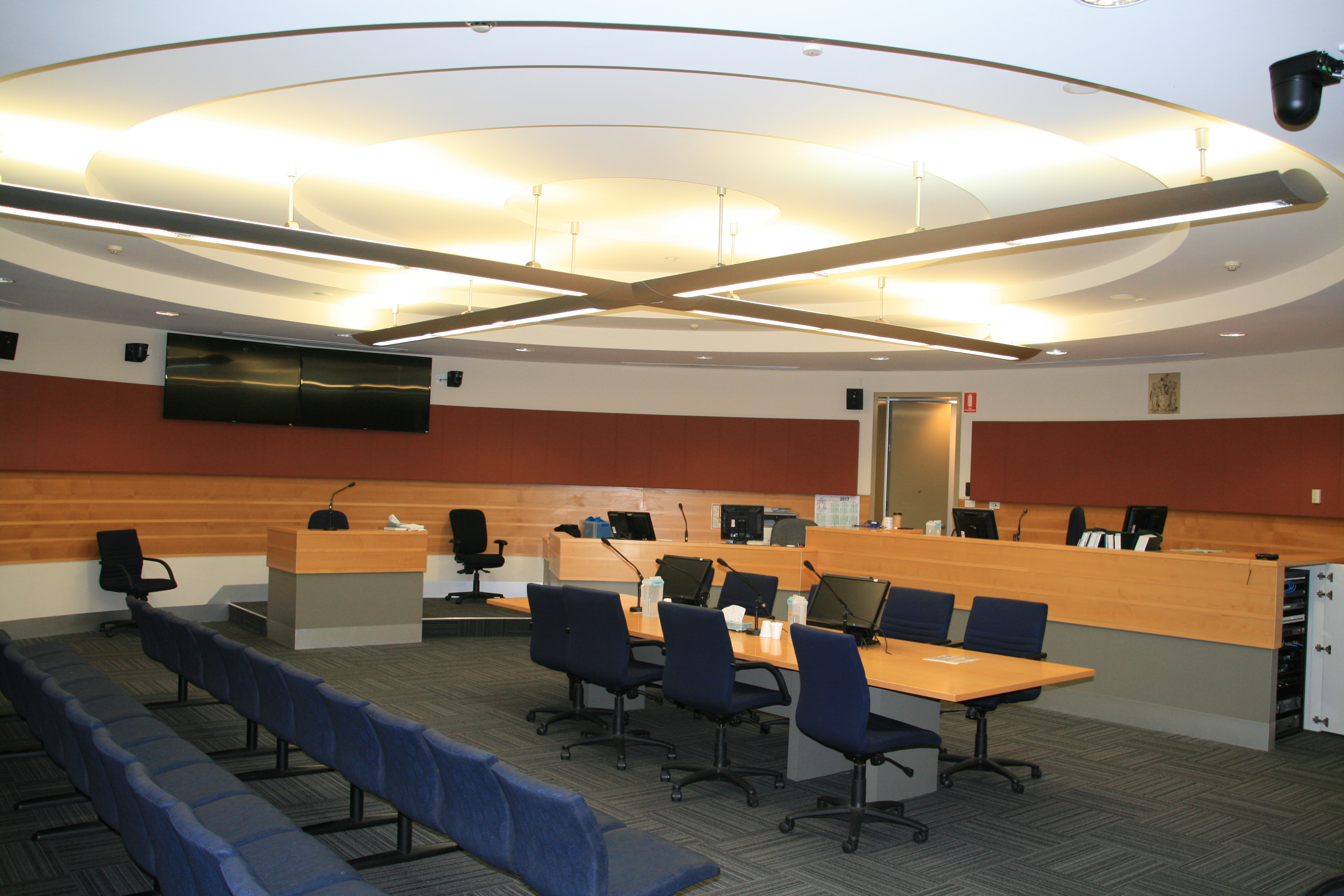 Courtroom at Wodonga Magistrates' Court