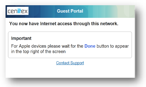 Connecting to the network